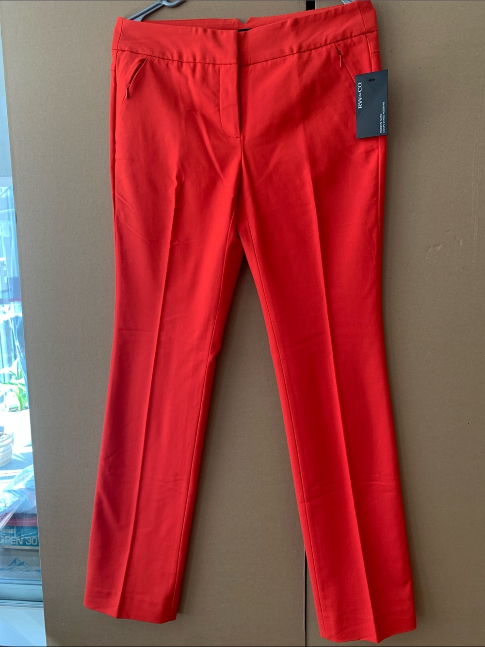ZARA Red Tailored Dress Pants